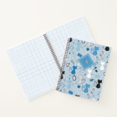 ミッドセンチュリーブルーハートネコ ノートブック (内部)