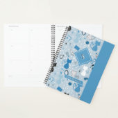 ミッドセンチュリーブルーハートネコ プランナー手帳 (ディスプレー)