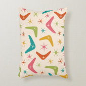 ミッドセンチュリーブーメランとレトロスターバスト アクセントクッション (正面(垂直))