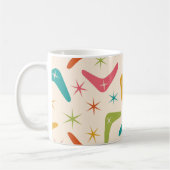 ミッドセンチュリーブーメランとレトロスターバスト コーヒーマグカップ (左)