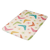 ミッドセンチュリーブーメランとレトロスターバスト バスマット (アングル)