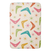 ミッドセンチュリーブーメランとレトロスターバスト バスマット (正面縦)