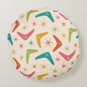 ミッドセンチュリーブーメランとレトロスターバスト ラウンドクッション (裏面)