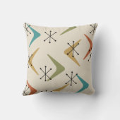 ミッドセンチュリーブーメラン数々のズスターバスト色 クッション (裏面)