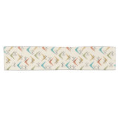 ミッドセンチュリーブーメラン数々のズスターバスト色 ショートテーブルランナー (横)