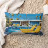 ミッドセンチュリープモダンール ランバークッション (ブランケット)