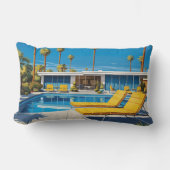 ミッドセンチュリープモダンール ランバークッション (正面)