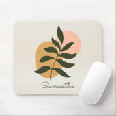 ミッドセンチュリーボタニカル抽象芸術テラコッタボホ マウスパッド (マウス)
