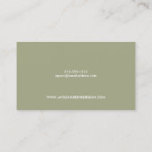ミッドセンチュリーボックスロゴ(Taupe)名刺 名刺 (裏面)