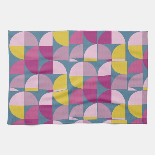 ミッドセンチュリーボホデザイン キッチンタオル (横)