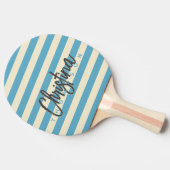 ミッドセンチュリーポロアクアスカイ色彩の鮮やか名前 卓球ラケット (横)
