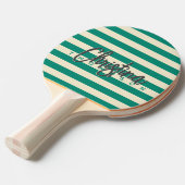 ミッドセンチュリーポロアクアビーチブリーズ色彩の鮮やか名前 卓球ラケット (正面アングル)