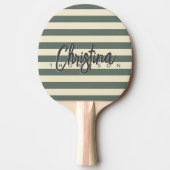 ミッドセンチュリーポロウォームグレー色彩の鮮やか名前 卓球ラケット (正面)