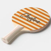 ミッドセンチュリーポロウォームシトラス色彩の鮮やか名 卓球ラケット (正面アングル)