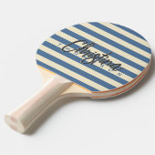 ミッドセンチュリーポロカプリブルー絵を描名前 卓球ラケット (正面アングル)