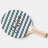 ミッドセンチュリーポロカプリブルー絵を描名前 卓球ラケット (横)