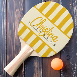 ミッドセンチュリーポロキャンディストライピングウォームヒマワリ名 卓球ラケット