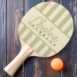 ミッドセンチュリーポロキャンディストライピングダストセージ名 卓球ラケット