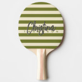ミッドセンチュリーポロスイートオリーブ色彩の鮮やか名前 卓球ラケット (正面)