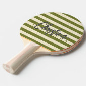 ミッドセンチュリーポロスイートオリーブ色彩の鮮やか名前 卓球ラケット (正面アングル)