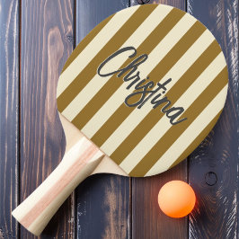 ミッドセンチュリーポロストライピングウォームデザート絵を描名前 卓球ラケット