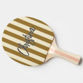 ミッドセンチュリーポロストライピングウォームデザート絵を描名前 卓球ラケット (横)