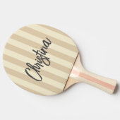 ミッドセンチュリーポロストライピングサンドの名絵を描前 卓球ラケット (横)
