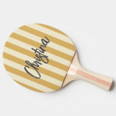 ミッドセンチュリーポロストライピングサンドサンライズ色彩の鮮やか 卓球ラケット (横)