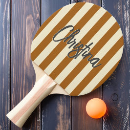 ミッドセンチュリーポロストライピングバーンドサンド絵を描名前 卓球ラケット