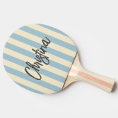 ミッドセンチュリーポロストライピングライトスカイ絵を描ン名 卓球ラケット (横)