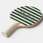 ミッドセンチュリーポロセージ緑絵を描名 卓球ラケット (正面アングル)