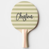 ミッドセンチュリーポロダストセージ色彩の鮮やか名前 卓球ラケット (正面)