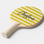 ミッドセンチュリーポロダークレモン色彩の鮮やか名前 卓球ラケット (正面アングル)