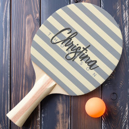 ミッドセンチュリーポロドーブグレー色彩の鮮やか名 卓球ラケット