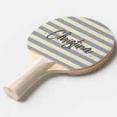 ミッドセンチュリーポロドーブグレー色彩の鮮やか名 卓球ラケット (正面アングル)