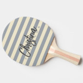 ミッドセンチュリーポロドーブグレー色彩の鮮やか名 卓球ラケット (横)
