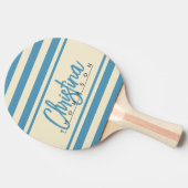 ミッドセンチュリーポロバナーアクアスプラッシュ色彩の鮮やか名前 卓球ラケット (横)