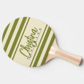 ミッドセンチュリーポロバナーウィローグリーン色彩の鮮やか名前 卓球ラケット (横)