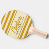 ミッドセンチュリーポロバナーゴールデンオークル色彩の鮮やか名前 卓球ラケット (横)