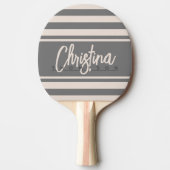 ミッドセンチュリーポロバナーサンキャッスルピンク名 卓球ラケット (正面)