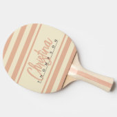 ミッドセンチュリーポロバナースウィートピーチ色彩の鮮やかャー名 卓球ラケット (横)