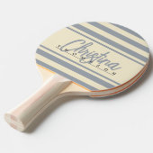 ミッドセンチュリーポロバナーダブグレー絵を描名 卓球ラケット (正面アングル)