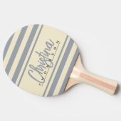 ミッドセンチュリーポロバナーダブグレー絵を描名 卓球ラケット (横)