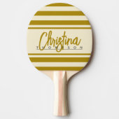 ミッドセンチュリーポロバナーデザートセージ色彩の鮮やか名前 卓球ラケット (正面)