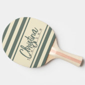 ミッドセンチュリーポロバナー暖かいグレー色彩の鮮やか名 卓球ラケット (横)