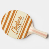 ミッドセンチュリーポロバナー燃えたハチミツ絵を描の名前 卓球ラケット (横)