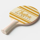 ミッドセンチュリーポロバナー燃えたバターカップ名 卓球ラケット (正面アングル)