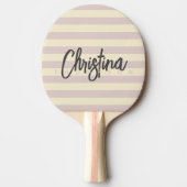 ミッドセンチュリーポロラベンダーキス色彩の鮮やか名 卓球ラケット (正面)