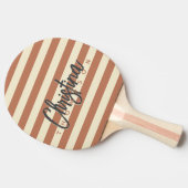 ミッドセンチュリーポロ淡い色のバラ色彩の鮮やか名 卓球ラケット (横)