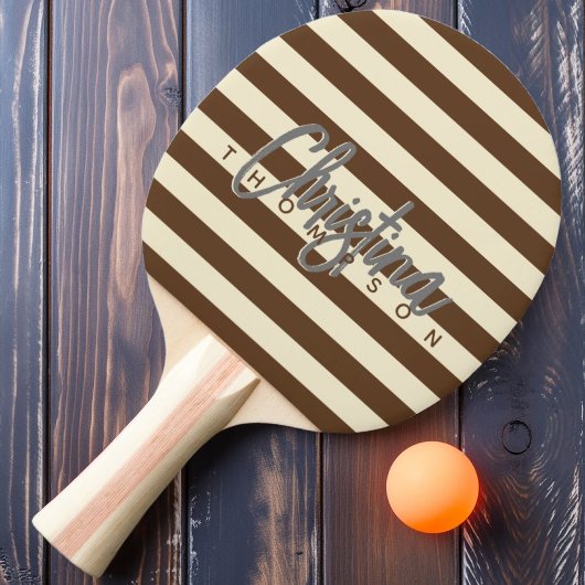 ミッドセンチュリーポロ深いフォレストブラウン色彩の鮮やか名前 卓球ラケット